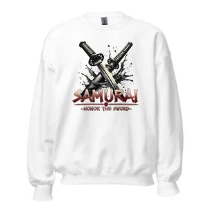 Felpa maglione manica lunga Splash Katana Swords Samurai Warrior - Foto 1 di 10