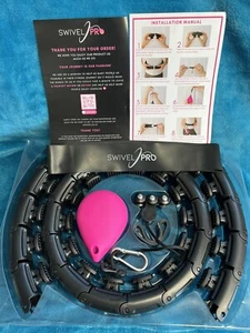 Hula Hoop Waist Exerciser MAX WAIST 65 INS SWIVEL PRO® ORIGINAL Weighted +10 - Picture 1 of 18