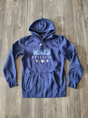 Sudadera Tampa Bay Rays Para Hombres Pequeña Azul Nike Auténtica MLB Béisbol Dri Fit Foto 1 de 4