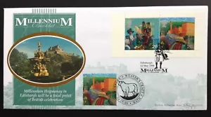Benham 1999 Millennium Booklet on Hogmanay First Day Cover, Edinburgh + Bath SHS - Bild 1 von 3
