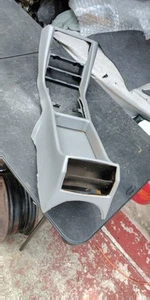 86-91 MERCEDES W126 560SEL CENTER CONSOLE TRIM COVER PANEL OEM GRAY not perfect - Picture 1 of 9