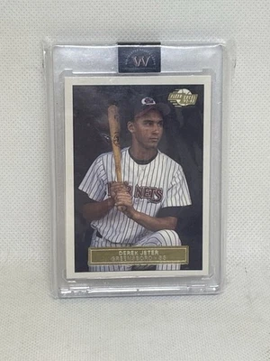 1992 1993 Fleer#210 DEREK JETER  Excel Pre-Rookie Greensboro Hornets RC - Image 1 of 2