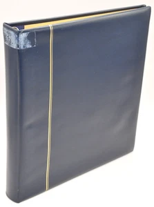 SAFE Ringbinder No. 805 dunkelblau 14 Ring-Mechanik, reine Buchbinder Handarbeit - Picture 1 of 3