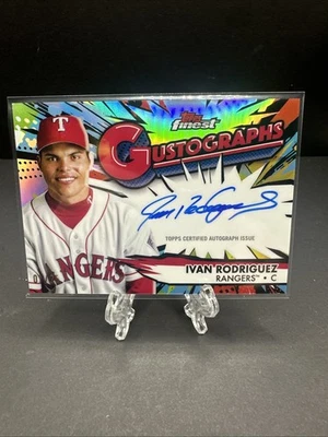 2025 Topps Finest Gusto Gustographs Auto Ivan Rodriguez Rare / 25 - Image 1 of 4