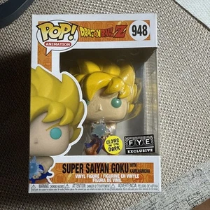 FUNKO POP! Dragon Ball Z FYE Exclusive GITD Super Saiyan Goku #948 - Picture 1 of 5