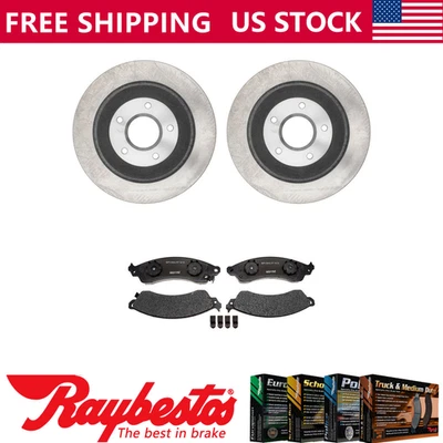 Комплект передних тормозных дисков + металлические тормозные колодки для Chevrolet Corvette 1988-1995 годов выпуска - Изображение 1 из 4