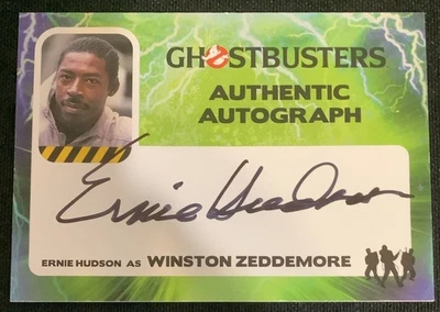 Карта с автографом Эрни Хадсона 2016 Ghostbusters EH Winston Zeddemore Cryptozoic - Изображение 1 из 2
