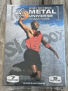 2021 UD Metal Universe Champions Sealed 5 Pack Blaster Box auto Jambalaya ??? - Foto 1 di 3