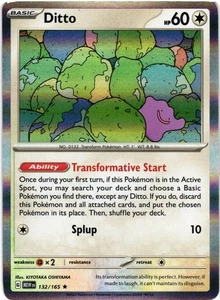 Ditto Holo 132/165 SV: Scarlet & Violet 151 NM - Picture 1 of 2