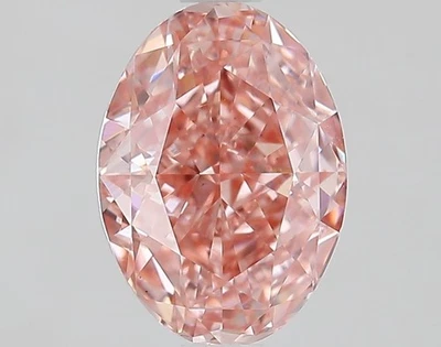 Lab Grown Oval 1.61 Fancy Vivid Pink VS1 Certified Lab Grown CVD Diamond - Image 1 of 4