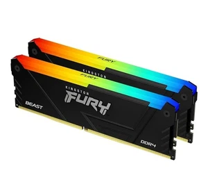 Kingston FURY Beast 32 GB (2x16 GB) 3200 MT/s DDR4 CL16 Desktop Memory Kit di 2 NUOVO - Foto 1 di 4
