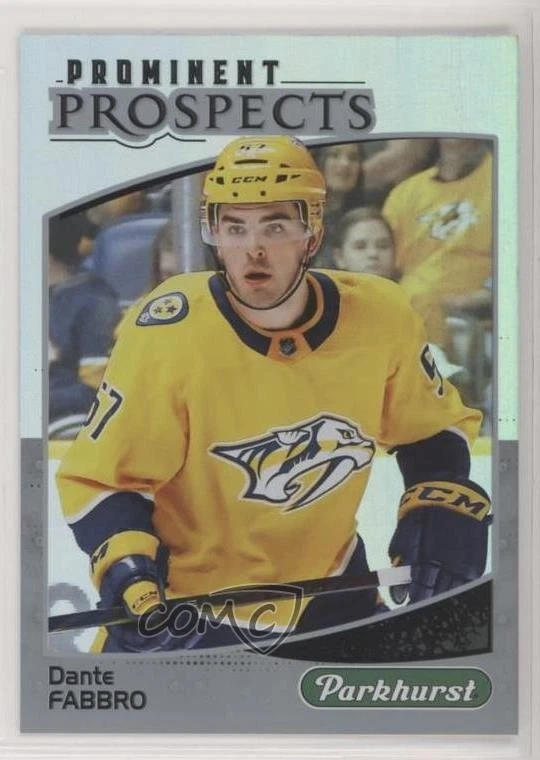 2019-20 Upper Deck Parkhurst Prominent Prospects Dante Fabbro #PP-24 Rookie RC - Image 1 of 2