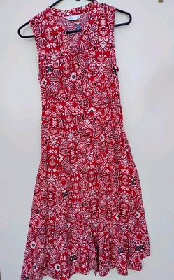 CROFT & BARROW Red Sleeveless Women's Long Dress XS - Image 1 of 4