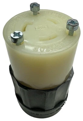 Leviton 2313 Locking Connector 20A, 125V 3-Pole, 3-Wire Grounding Free Shipping - Изображение 1 из 4