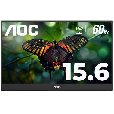 	AOC 16T10 Portable Monitor 15.6 Inch FHD 1920x1080 IPS Panel USB Type C	 - Image 1 of 3