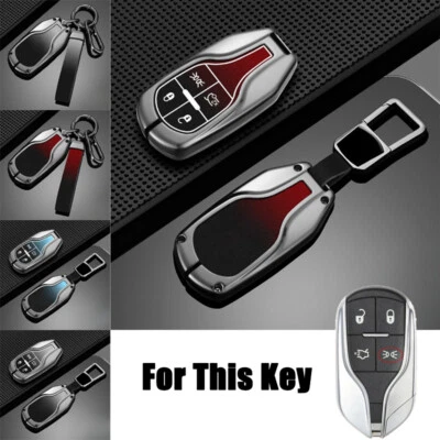Zinc Alloy TPU Car Key Fob Cover Case For Maserati Ghibli Levante Quattroporte Foto 1 de 4