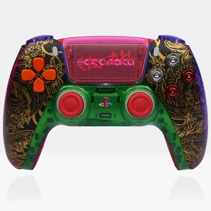 Oni Drive TGR-X Killscreen x Tyger Claws Cyberpunk 2077 PS5 DualSense Controller - Picture 1 of 8