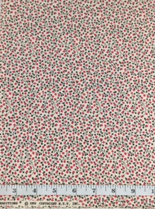 1992 Vintage Red/Black Petite Florals Fabric Traditions BTY Cotton Craft Quilt - Picture 1 of 3