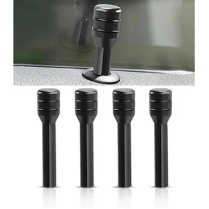 4PCS Car Door Lock Knobs Door Lift Bolt Auto Inner Door Pull Pins Decor Cover - Picture 1 of 9