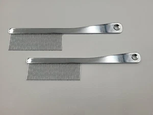 2 Stück Metallkamm Hundekamm Entfilzungstrimmer Hundefriseurkamm 16,5 cm - Bild 1 von 1