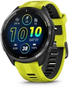 Garmin Forerunner 965 47 mm schwarz/carbongrau am Silikonarmband zitronengelb/sc - Zdjęcie 1 z 2