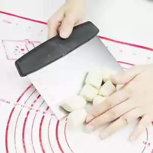 Stainless Steel Dough Cutter Cake Cream Spatula Butter Scraper New Baking Tools - Picture 1 of 24