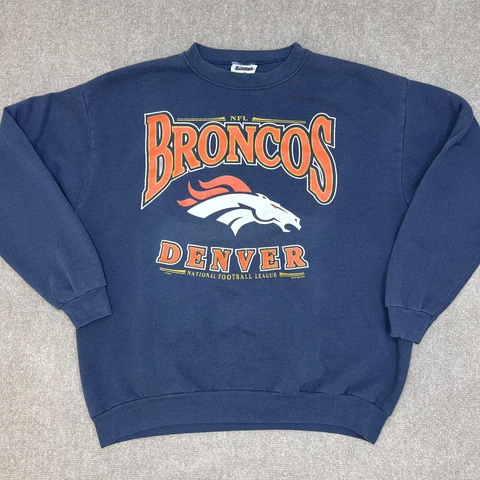 VTG Denver Broncos Sweatshirt Mens Extra Large 1998 Single Stitch 90s USA Made Cover