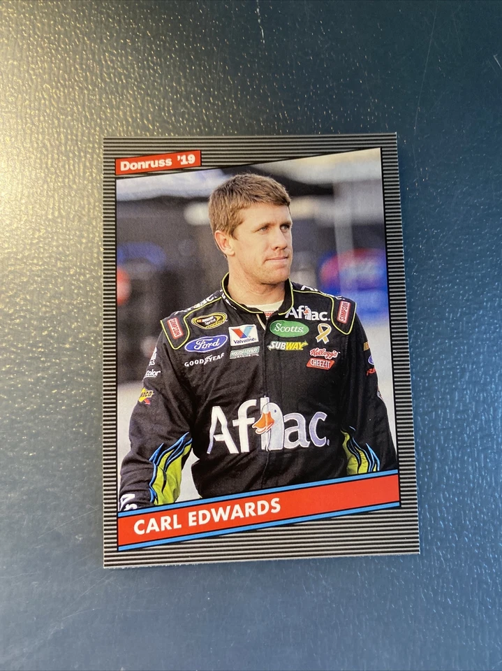 2019 Donruss Racing Nascar Silver RETRO Parallel Card CARL EDWARDS - Image 1 of 1
