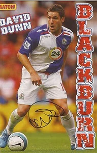 BLACKBURN: DAVID DUNN SIGNIERT A4 (12x8) MAGAZIN BILD + COA - Bild 1 von 1