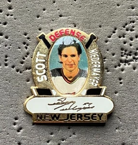 New Jersey Devils Defense Scott Niedermayer Signature Portrait NHL Hockey Pin - Bild 1 von 2