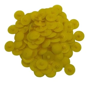 Tapas de cubierta Bifix™ tornillo amarillo Pozi Phillips a presión 6-8 g Pz2 Ph2 fijación de empuje - Imagen 1 de 3