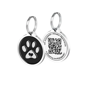 Pet Dwelling QR Pet ID Tag For Dogs and Cats, Online Profile, Instant Scan Alert - Picture 1 of 9