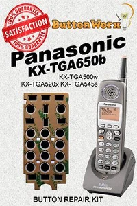 Teclado Panasonic Button Fix KX-TGA650B KXTGA650B KX-TG6500B KX-TG6502B TGA650 - Imagen 1 de 4