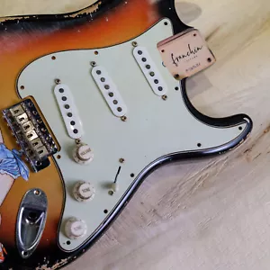 FRANCHIN Loaded Mercury pickguard Relic Aged SSS S-type guitar *MADE TO ORDER - Picture 1 of 11