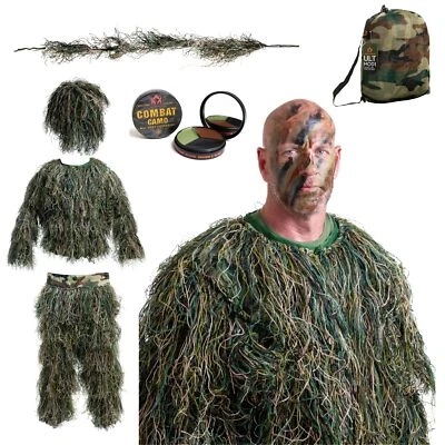 Arcturus Ultra-Light Woodland Ghillie Suit | 6-Piece Hunting Camo Suit - Image 1 of 4
