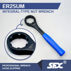 US SFX Er25UM Nut Wrench/ER25UM Spanner Durable for CNC Collet Chuck Disassemble - Picture 1 of 12