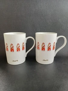 2x Lindt Weihnachtstassen mit Nikolaus-Motiv – Werbetassen Porzellan - Bild 1 von 3