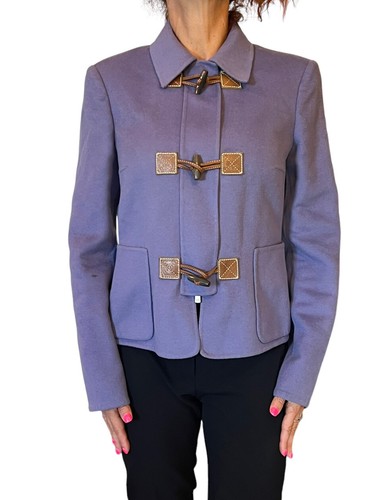 CAPPOTTO DONNA MICHAEL KORS ITALIA LAVANDA LANA CASHMERE TOGGLE TG 6
