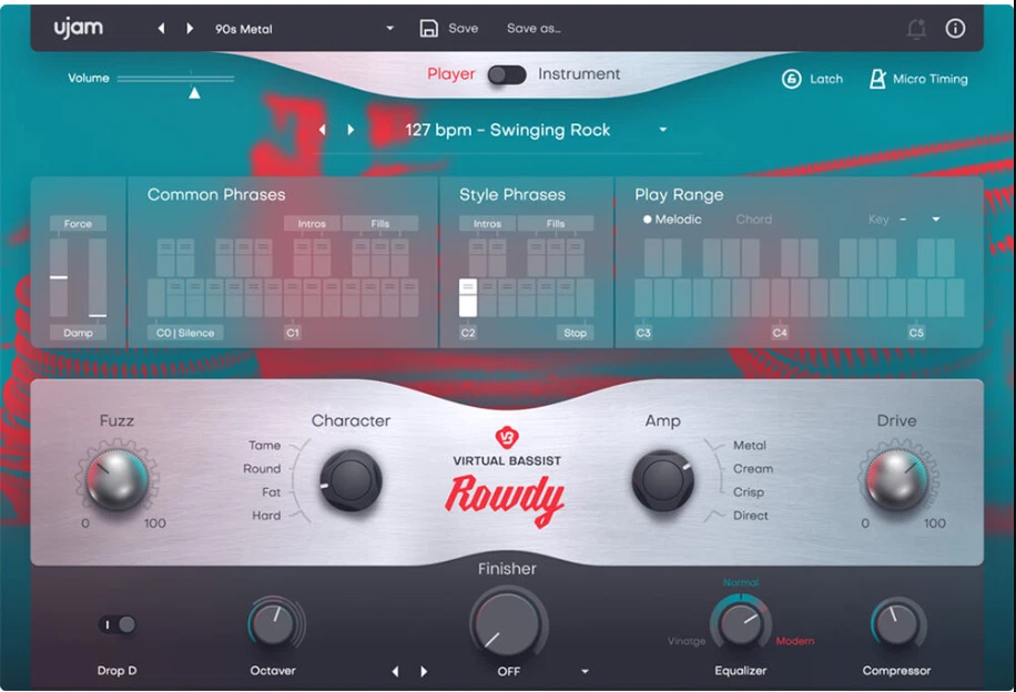 Ujam Virtual Bassist ROWDY 2 | Virtual Electric Bass Plug-In (Lizenzübertragung) - Bild 1 von 1