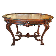 Renaissance Revival Walnut Center Table Circa 1870