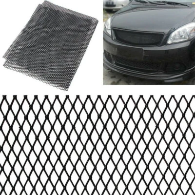Car 40"x13" Black Aluminium Racing Grille Mesh Vent Tuning Grill Rhombus Mesh - Image 1 of 4