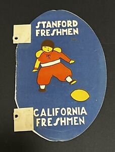 Vintage 1919 Stanford  @ Cal Bears Freshmen Little Big Game Football Program