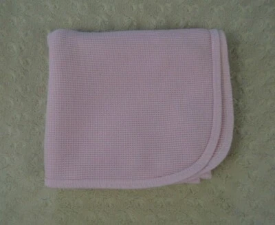 Manta térmica para bebé Luvable Friends rosa liso tejido gofre seguridad Lovey Foto 1 de 4