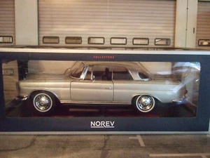 MERCEDES BENZ 250 SE Coupe W111 plata metalizada 1969 de NOREV 1:18 NUEVO & EMBALAJE ORIGINAL - Imagen 1 de 5