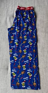 El Grinch Navidad Pijama Pantalones Hombre Talla XL Azul - Imagen 1 de 5