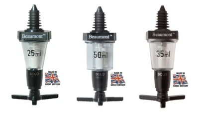 Bar Optic Spirit Measure Dispensers 25ml, 35ml or 50ml CE - Beaumont Solo