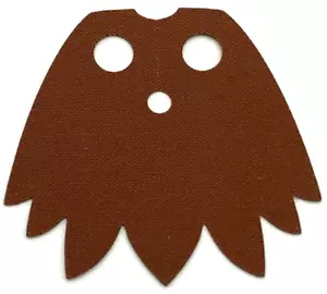 Lego New Minifigure Cape Cloth 7 Points with Reddish Brown and Dark Green Sides - Picture 1 of 2