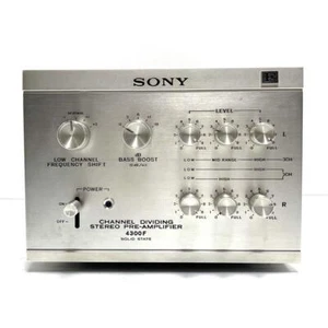SONY TA-4300F Channel Split Stereo Preamplifier Operation confirmed Cleaned - Picture 1 of 8
