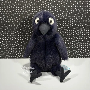 AUTHENTIC❣️Jellycat HOCUS CROW - Soft Plush Toy Black Purple Halloween Bird NWT - Picture 1 of 5