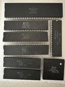 Commodore Amiga Set Of Chips A500,rev6A 1990 set of 7 chips+1.3 Rom+8372A agnus - Afbeelding 1 van 3